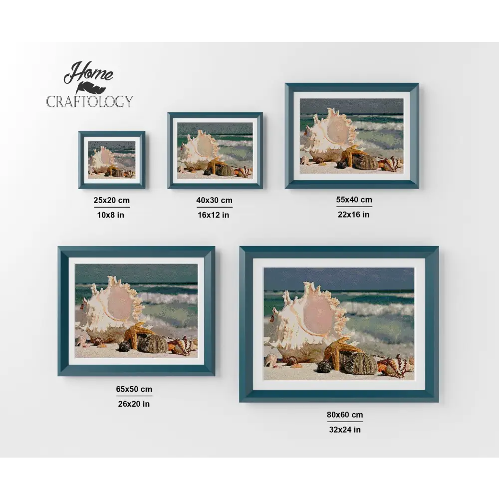 Sea Shells - Premium Diamond Painting Kit - Diamond Painting Kit