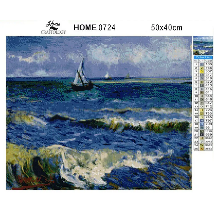 Seascape - Diamond Painting Kit - Home Craftology