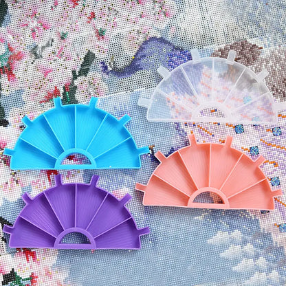 Semi-Circle Diamond Painting Tray with Pen Package - Diamond Painting Accessory