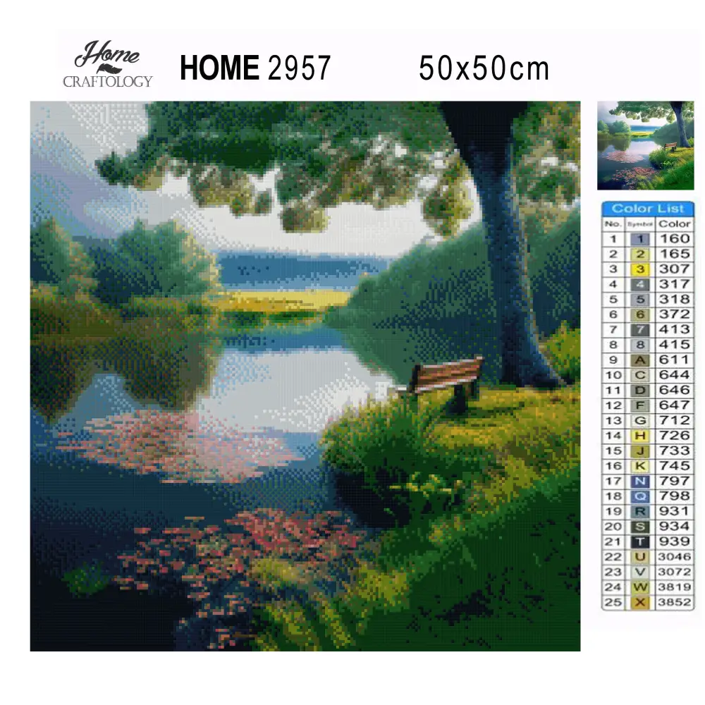 Serene Lake - Premium Diamond Painting Kit - Diamond Painting Kit