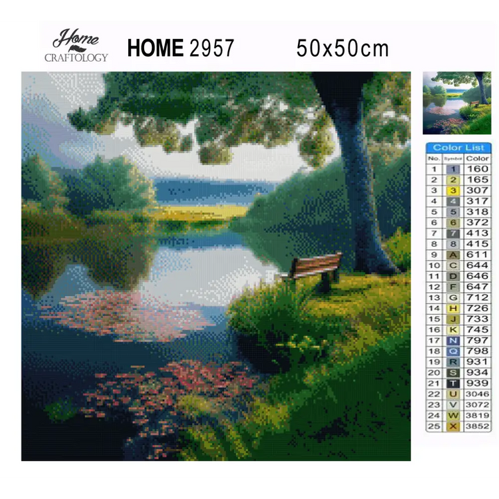 Serene Lake - Premium Diamond Painting Kit - Diamond Painting Kit