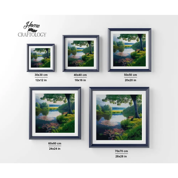 Serene Lake - Premium Diamond Painting Kit - Diamond Painting Kit