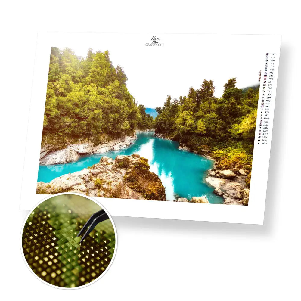 Serene Waters - Premium Diamond Painting Kit - 40x30cm / 16x12’’ / Square (Most Popular) - Diamond Painting Kit