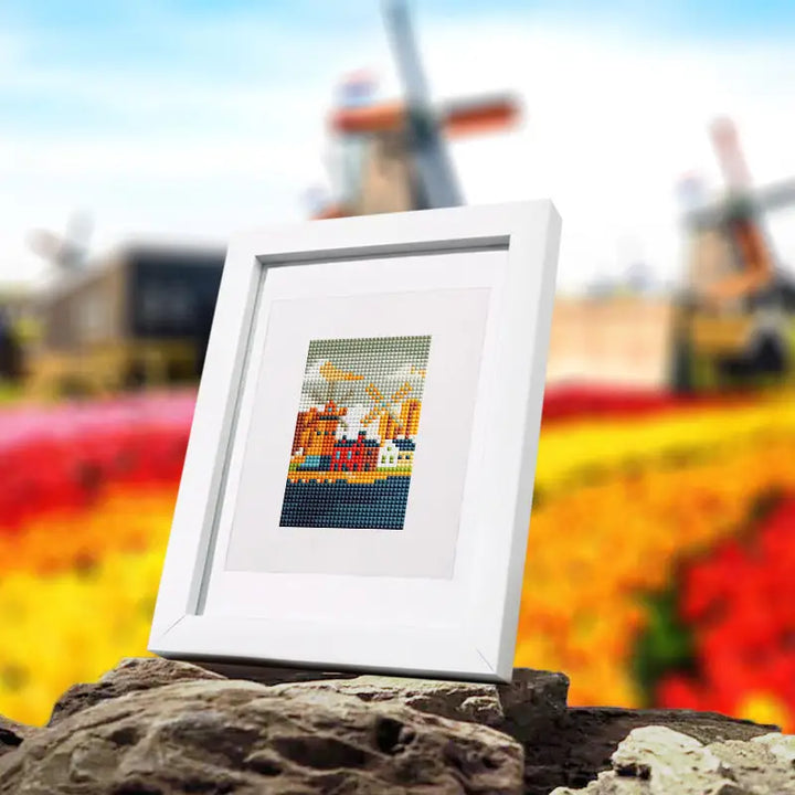 Set of 10 Famous Landmarks - Mini Diamond Painting Kits - Mini Painting