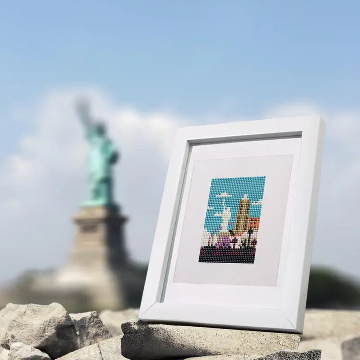 Set of 10 Famous Landmarks - Mini Diamond Painting Kits - Mini Painting
