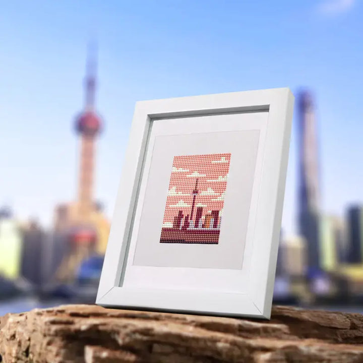 Set of 10 Famous Landmarks - Mini Diamond Painting Kits - Mini Painting