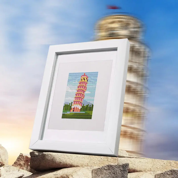 Set of 10 Famous Landmarks - Mini Diamond Painting Kits - Mini Painting
