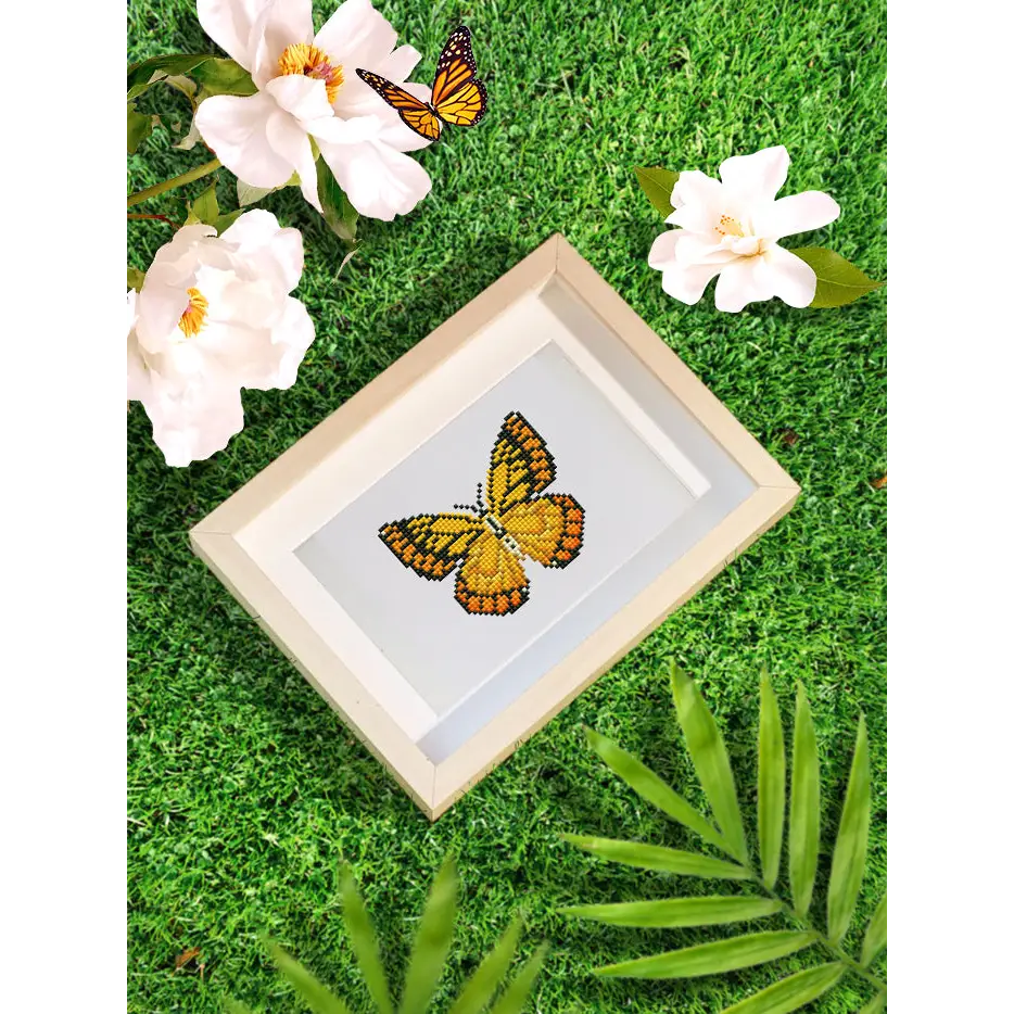 Set of 12 Butterflies A - Mini Diamond Painting Kits - Mini Painting
