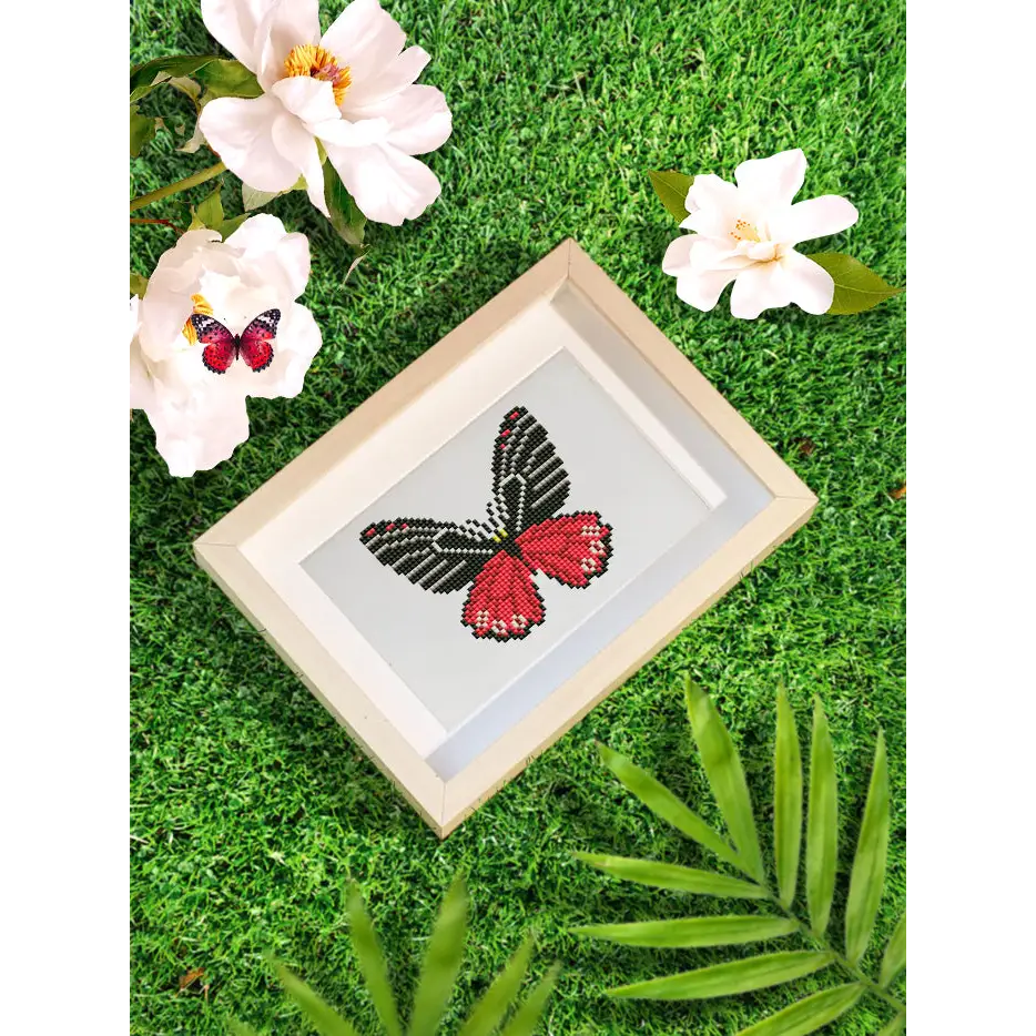 Set of 12 Butterflies A - Mini Diamond Painting Kits - Mini Painting