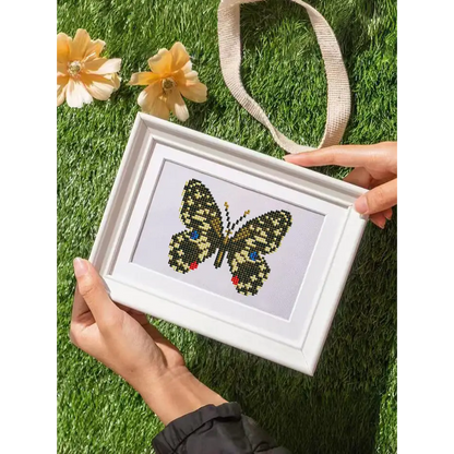 Set of 12 Butterflies A - Mini Diamond Painting Kits - Mini Painting