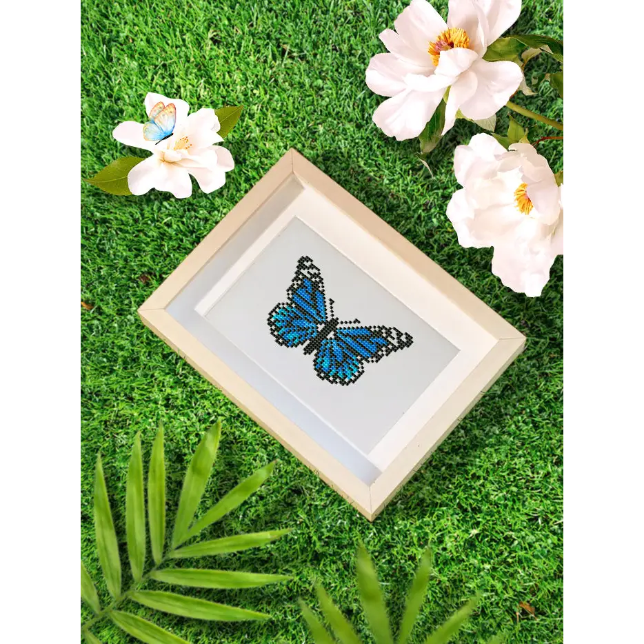 Set of 12 Butterflies A - Mini Diamond Painting Kits - Mini Painting