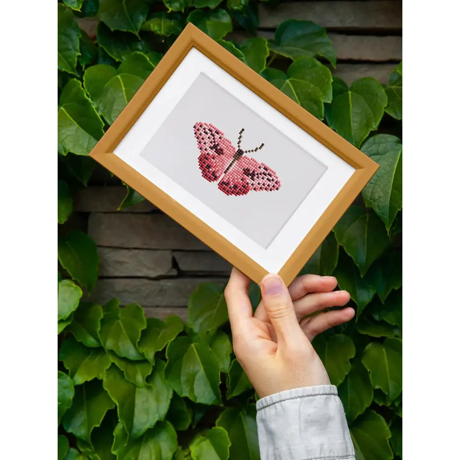 Set of 12 Butterflies A - Mini Diamond Painting Kits - Mini Painting