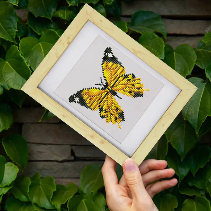 Set of 12 Butterflies B - Mini Diamond Painting Kits - Mini Painting