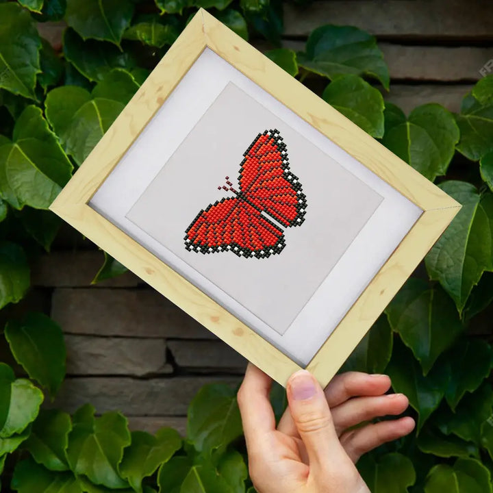 Set of 12 Butterflies B - Mini Diamond Painting Kits - Mini Painting