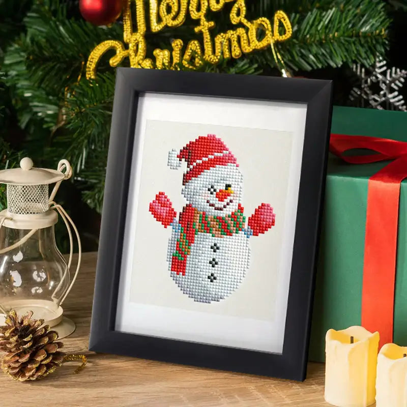 Set of 12 Christmas Designs A - Mini Diamond Painting Kits - Mini Painting