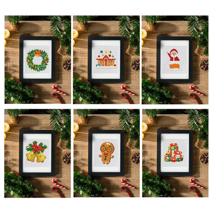 Set of 12 Christmas Designs A - Mini Diamond Painting Kits - Mini Painting