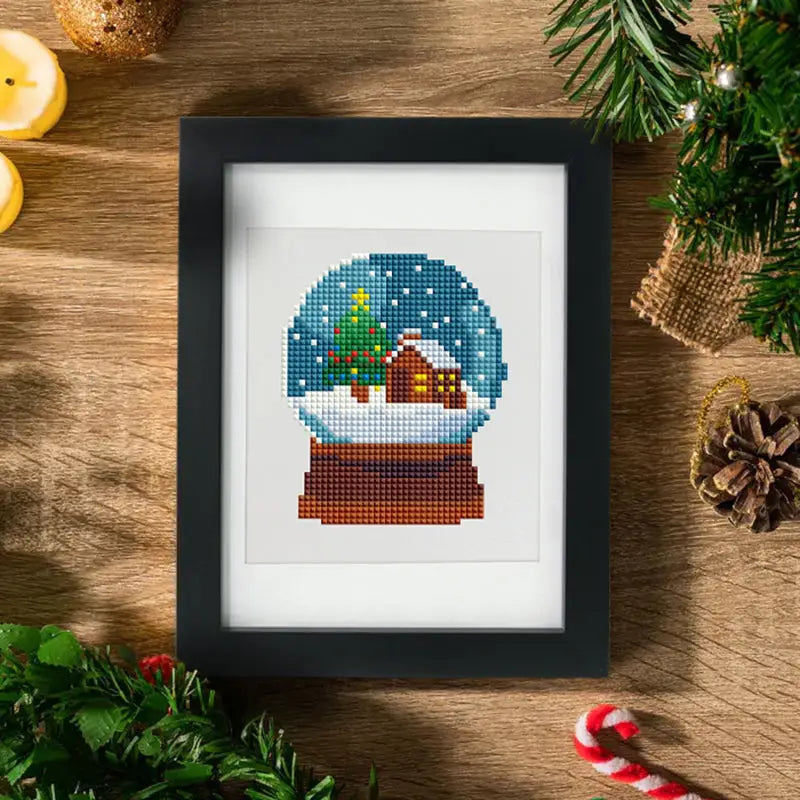 Set of 12 Christmas Designs A - Mini Diamond Painting Kits - Mini Painting