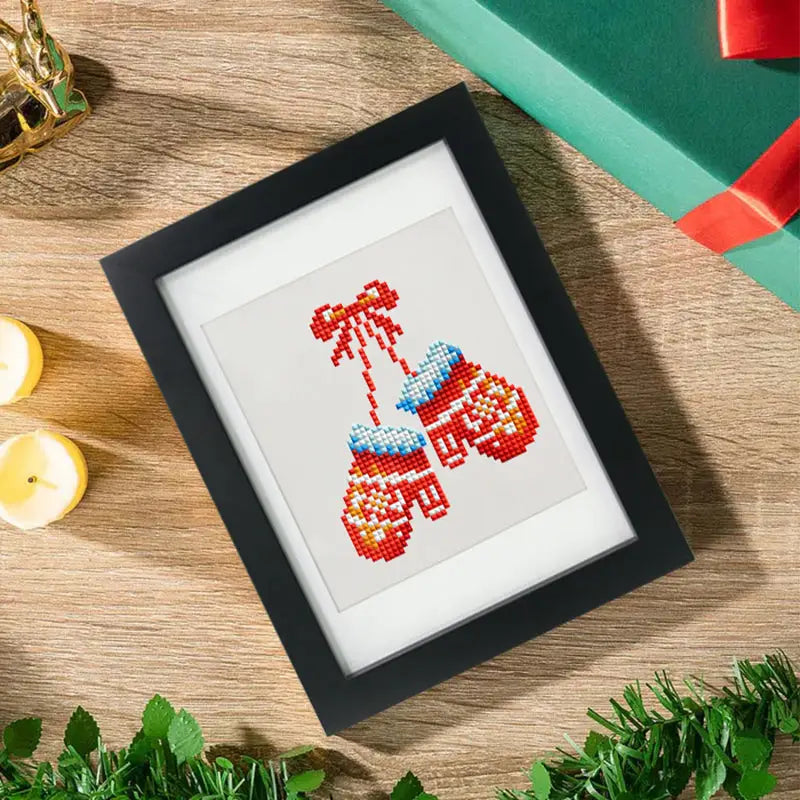 Set of 12 Christmas Designs A - Mini Diamond Painting Kits - Mini Painting