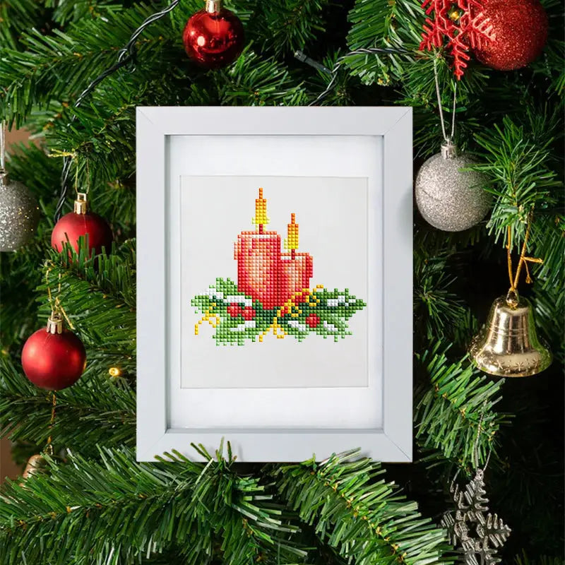 Set of 12 Christmas Designs C - Mini Diamond Painting Kits - Mini Painting
