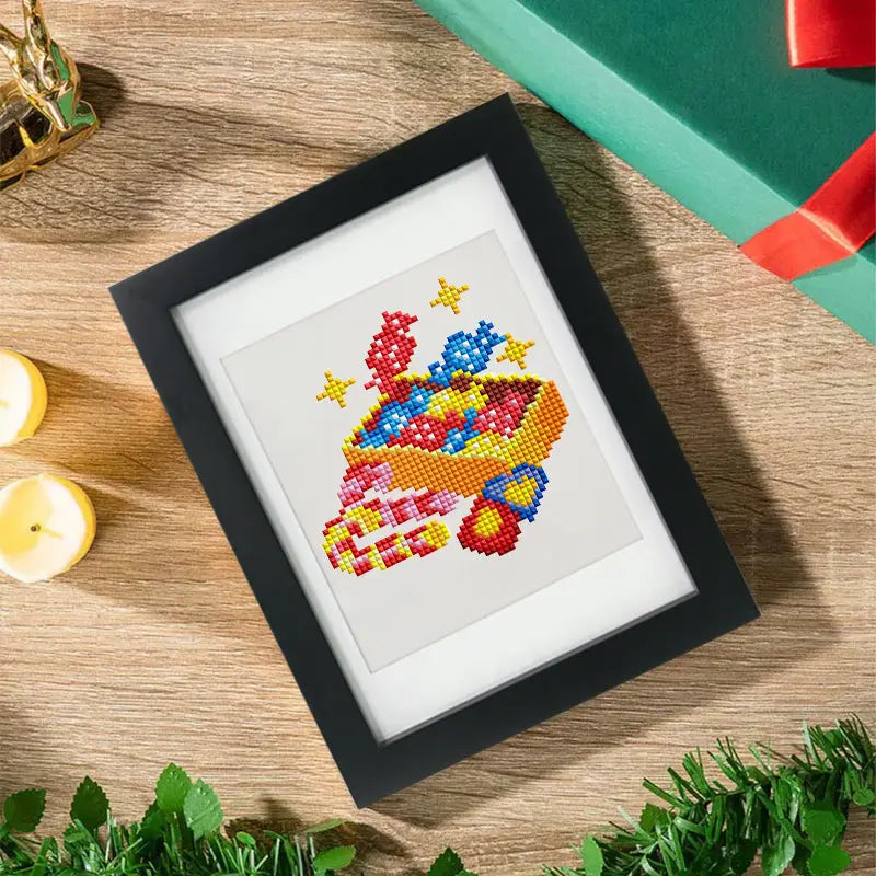 Set of 12 Christmas Designs C - Mini Diamond Painting Kits - Mini Painting
