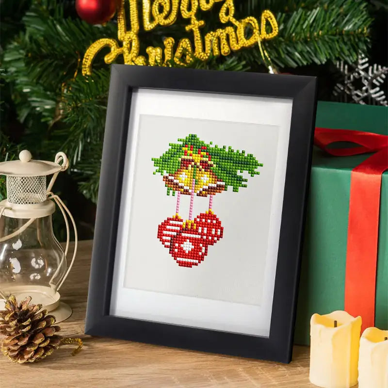 Set of 12 Christmas Designs C - Mini Diamond Painting Kits - Mini Painting