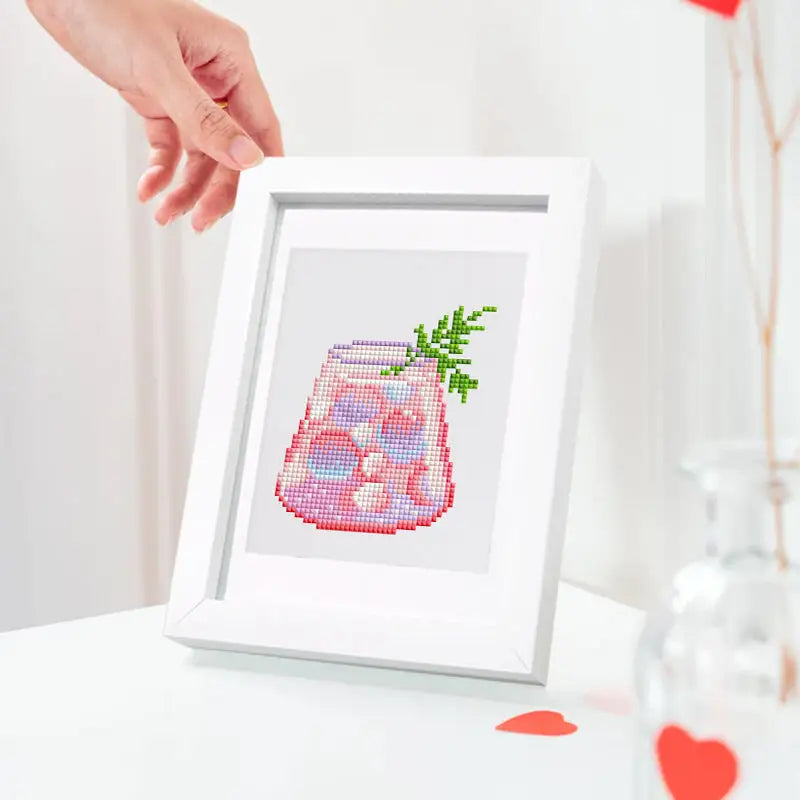 Set of 12 Cocktails - Mini Diamond Painting Kits - Mini Painting