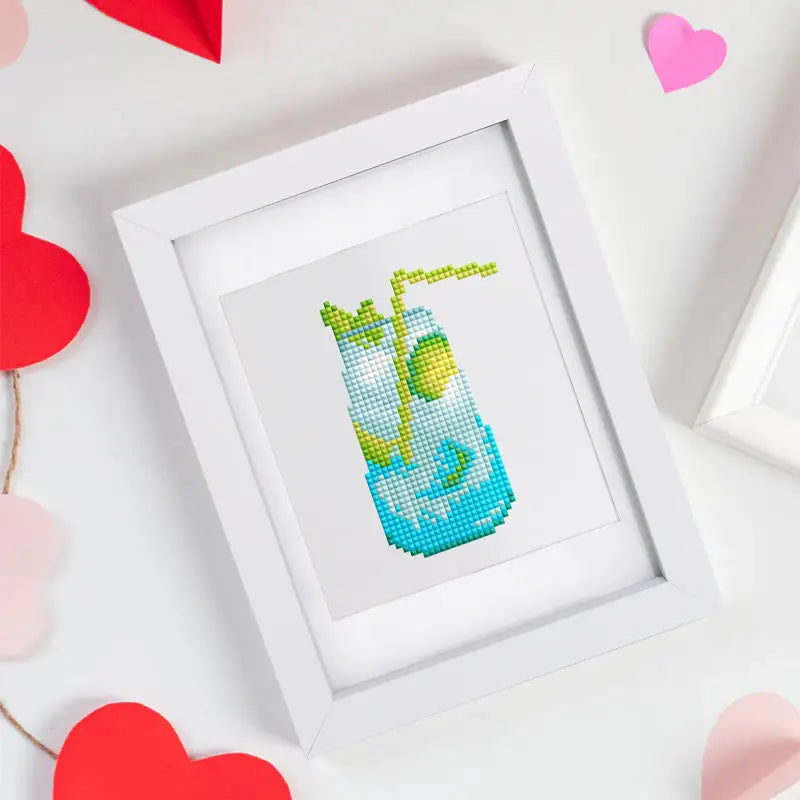 Set of 12 Cocktails - Mini Diamond Painting Kits - Mini Painting