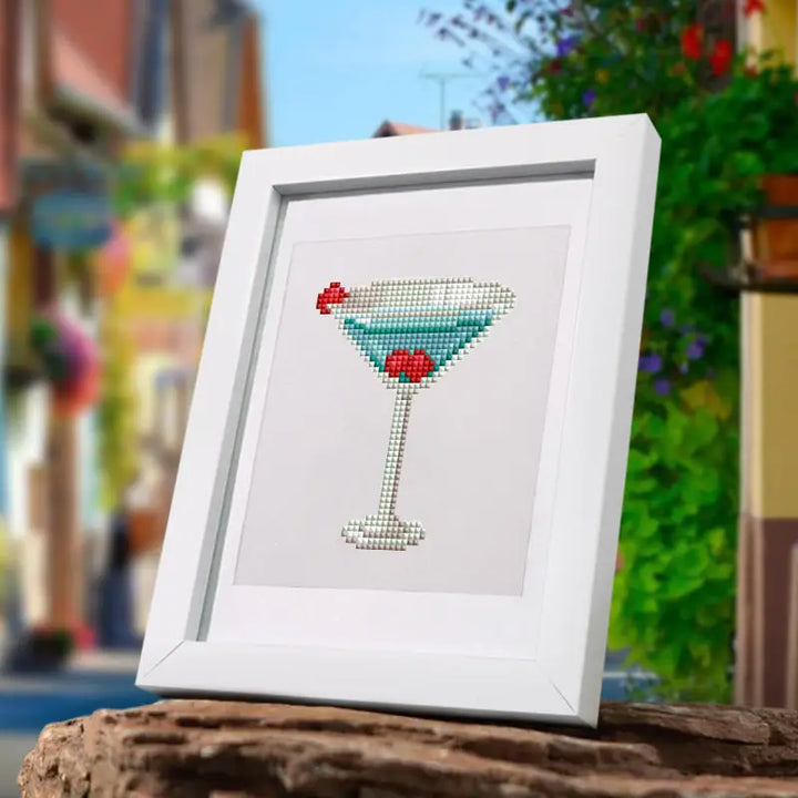 Set of 12 Cocktails - Mini Diamond Painting Kits - Mini Painting