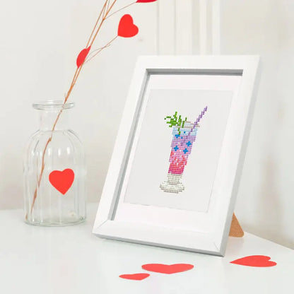 Set of 12 Cocktails - Mini Diamond Painting Kits - Mini Painting