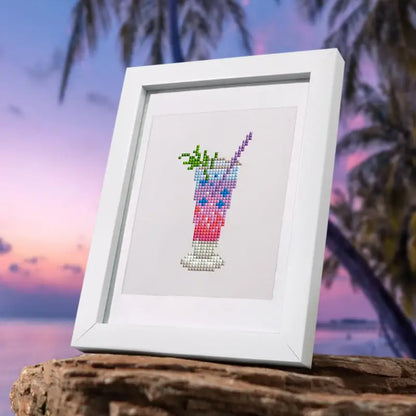 Set of 12 Cocktails - Mini Diamond Painting Kits - Mini Painting