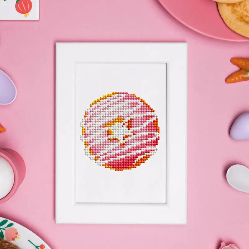 Set of 12 Desserts - Mini Diamond Painting Kits - Mini Painting