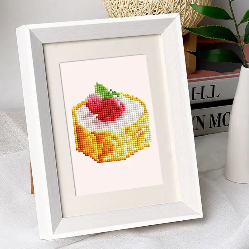 Set of 12 Desserts - Mini Diamond Painting Kits - Mini Painting