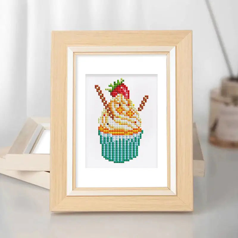 Set of 12 Desserts - Mini Diamond Painting Kits - Mini Painting