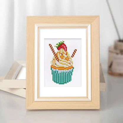 Set of 12 Desserts - Mini Diamond Painting Kits - Mini Painting