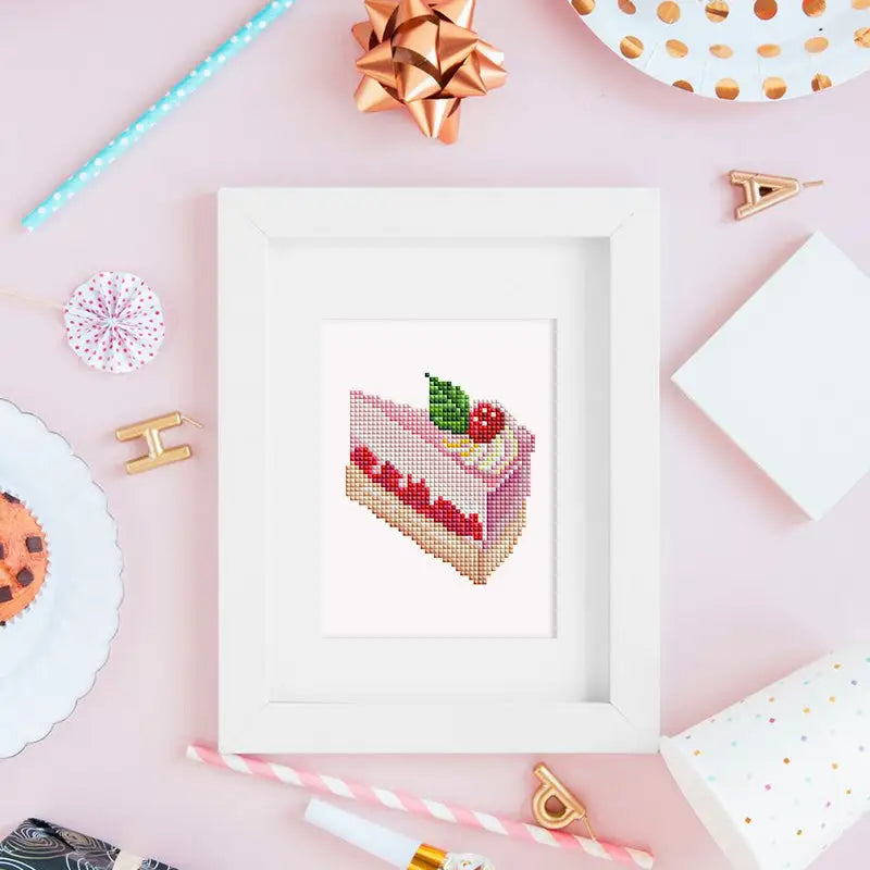 Set of 12 Desserts - Mini Diamond Painting Kits - Mini Painting
