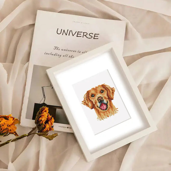 Set of 12 Dogs - Mini Diamond Painting Kits - Mini Painting