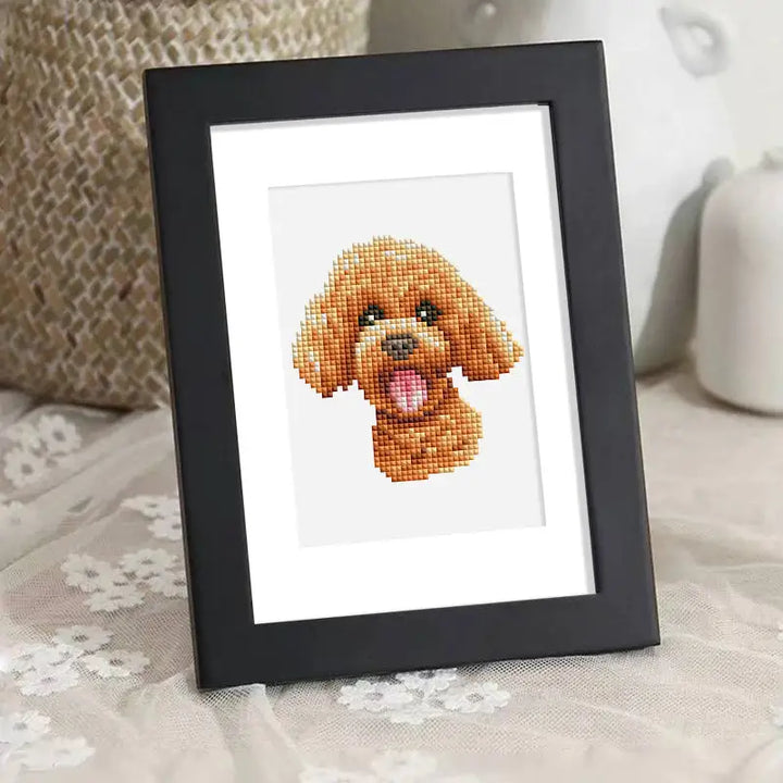 Set of 12 Dogs - Mini Diamond Painting Kits - Mini Painting