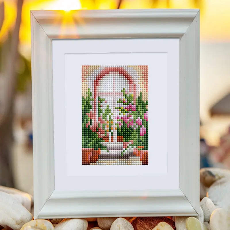 Set of 12 Floral Doors A - Mini Diamond Painting Kits - Mini Painting
