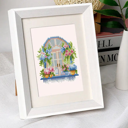Set of 12 Floral Doors B - Mini Diamond Painting Kits - Mini Painting