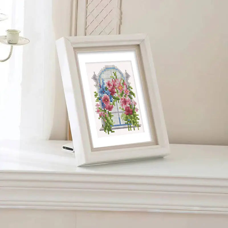 Set of 12 Floral Doors B - Mini Diamond Painting Kits - Mini Painting