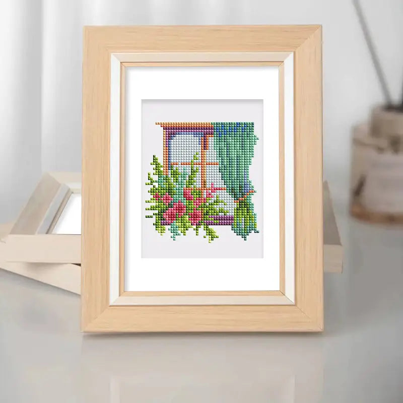 Set of 12 Floral Doors B - Mini Diamond Painting Kits - Mini Painting