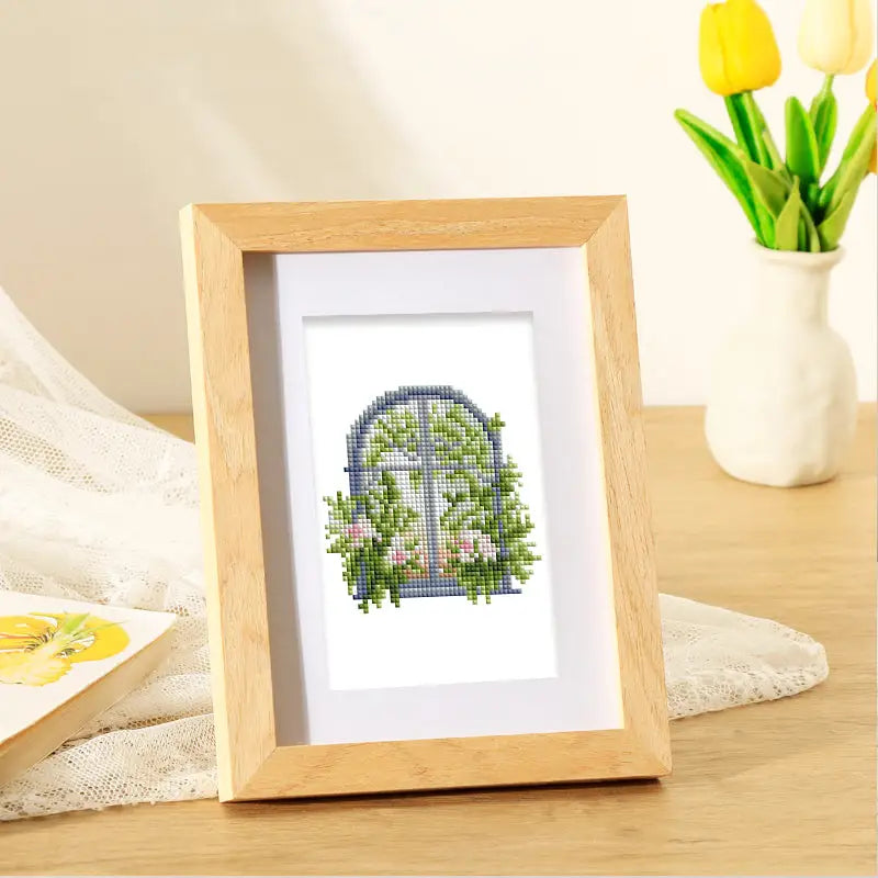 Set of 12 Floral Doors B - Mini Diamond Painting Kits - Mini Painting