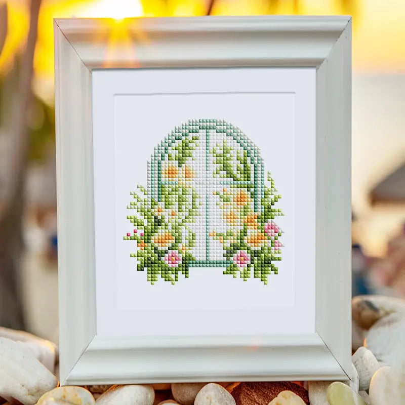 Set of 12 Floral Doors B - Mini Diamond Painting Kits - Mini Painting