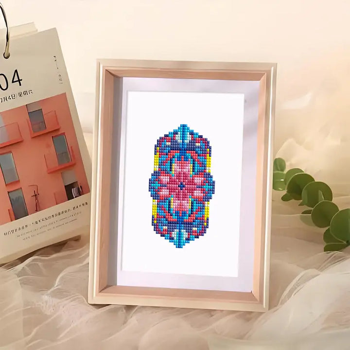 Set of 12 Floral Windows - Mini Diamond Painting Kits - Mini Painting