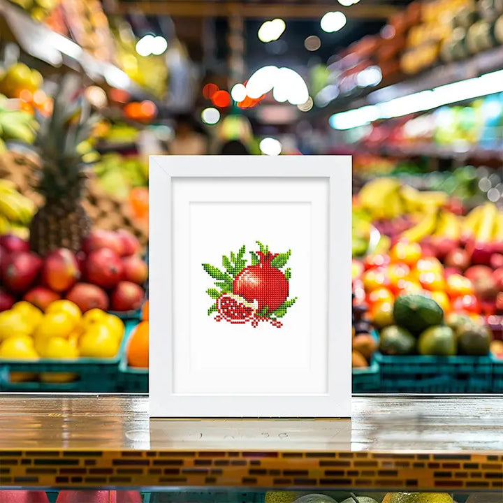 Set of 12 Fruits - Mini Diamond Painting Kits - Mini Painting