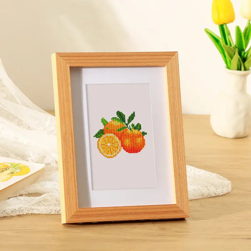 Set of 12 Fruits - Mini Diamond Painting Kits - Mini Painting