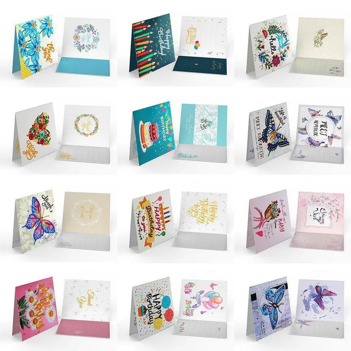 Set of 12 Greeting Cards Set A - Greeting Card