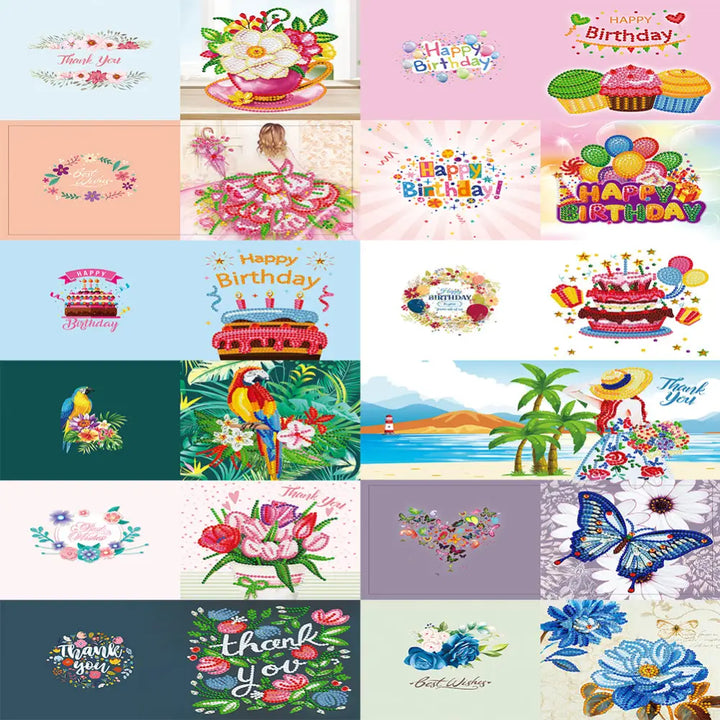 Set of 12 Greeting Cards Set B - Greeting Card