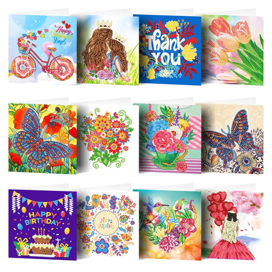 Set of 12 Greeting Cards Set D - Greeting Card