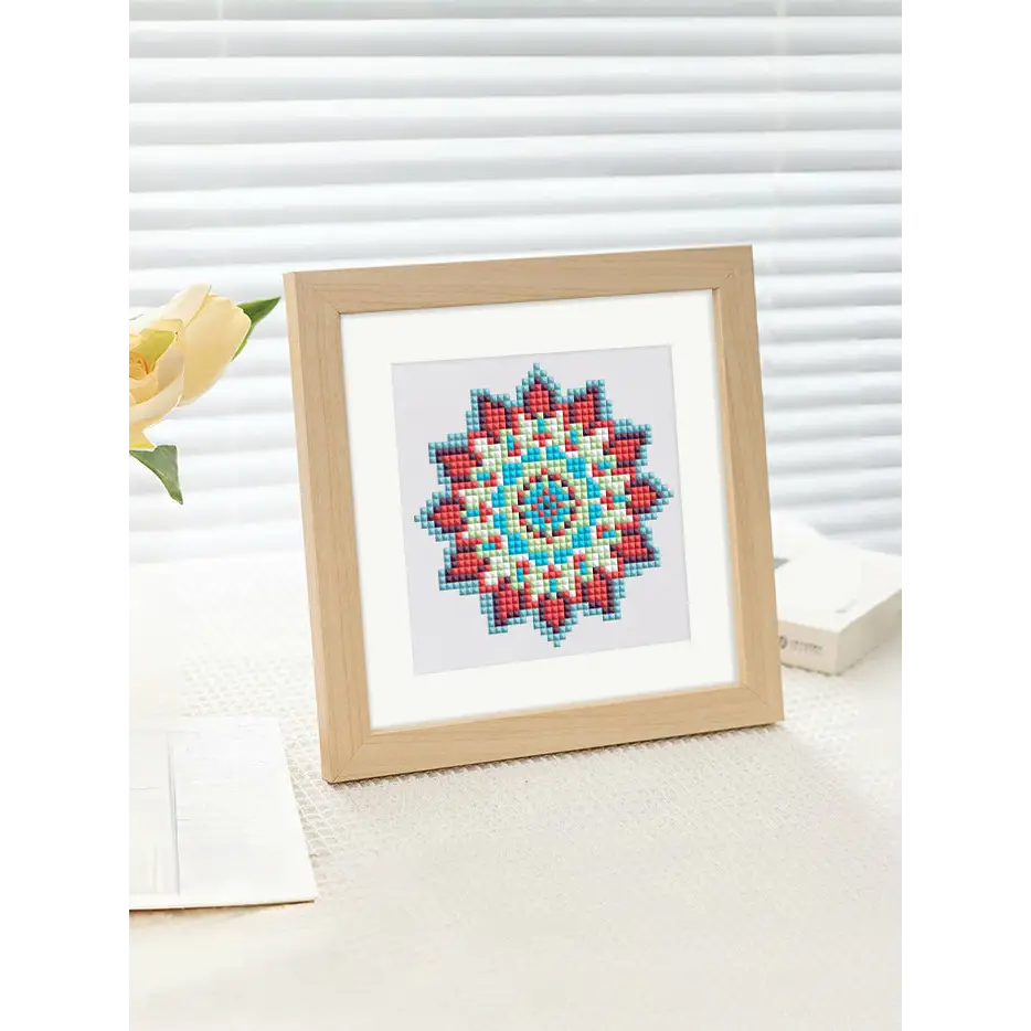 Set of 12 Mandala A - Mini Diamond Painting Kits - Mini Painting